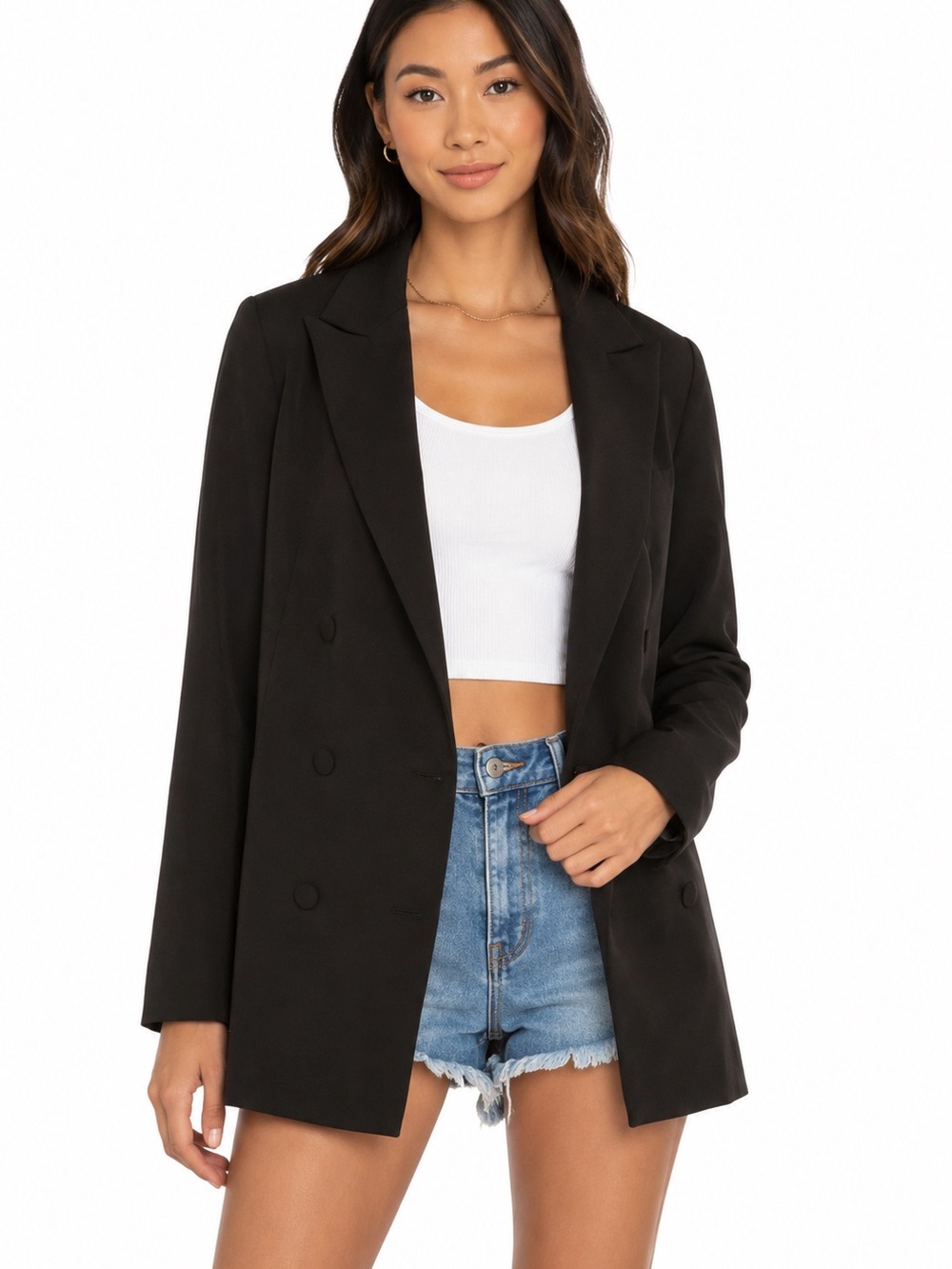 SNDYS Revolve Hills Black Long Sleeves Blazer Jacket Women's Size XS